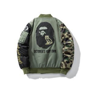 BAPE x OVO Loose Fit MA-1 Jacket Camo - Image 2
