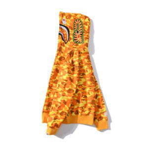 BAPE x PUBG joint model PlayerUnknown's Battlegrounds orange camouflage Hoodie - Image 3