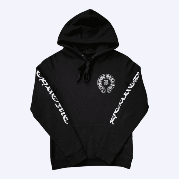 CHROME HEARTS BELLA LEATHER PATCH HOODIE