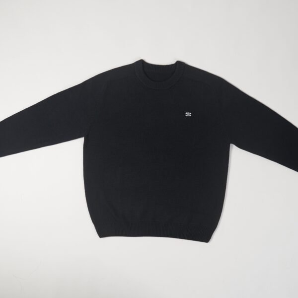 CREW NECK SWEATER IN WOOL AND CASHMERE BLACK / OFF WHITE 2AC85048T.38OW