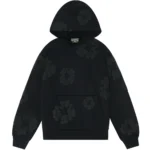 Denim Tears Cotton Wreath Hoodie Black Monochrome