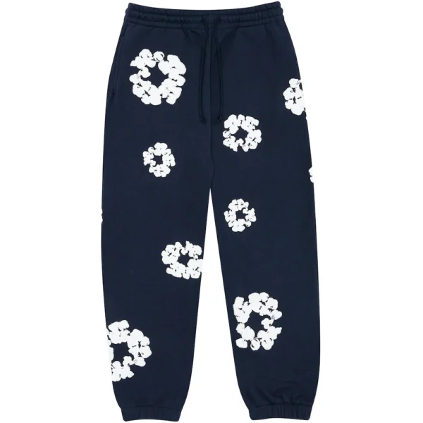 Denim Tears The Cotton Wreath Sweatpants Navy