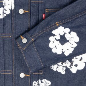 DENIM TEARS TYPE - 2 ALL OVER WREATH RAW Jacket - Image 3