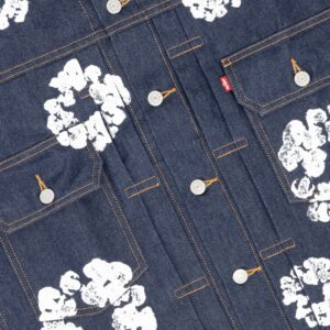DENIM TEARS TYPE - 2 ALL OVER WREATH RAW Jacket - Image 4