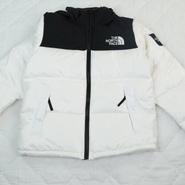 The North Face Black and Blackish White Down Jacket