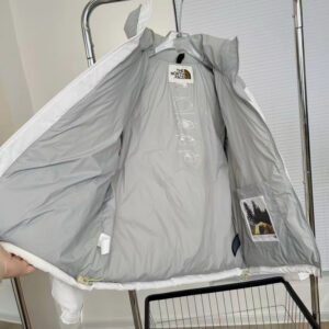 The North Face White Down Jacket - Image 6