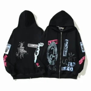 Travis Scott Hoodie Black, czt06 - Image 4