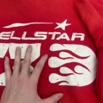 Hellstar Studios Zip Hoodie Red - Image 6