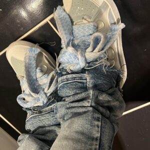 Lanvin Curb Sneaker White Light Blue photo review