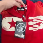 Hellstar Studios Zip Hoodie Red - Image 8