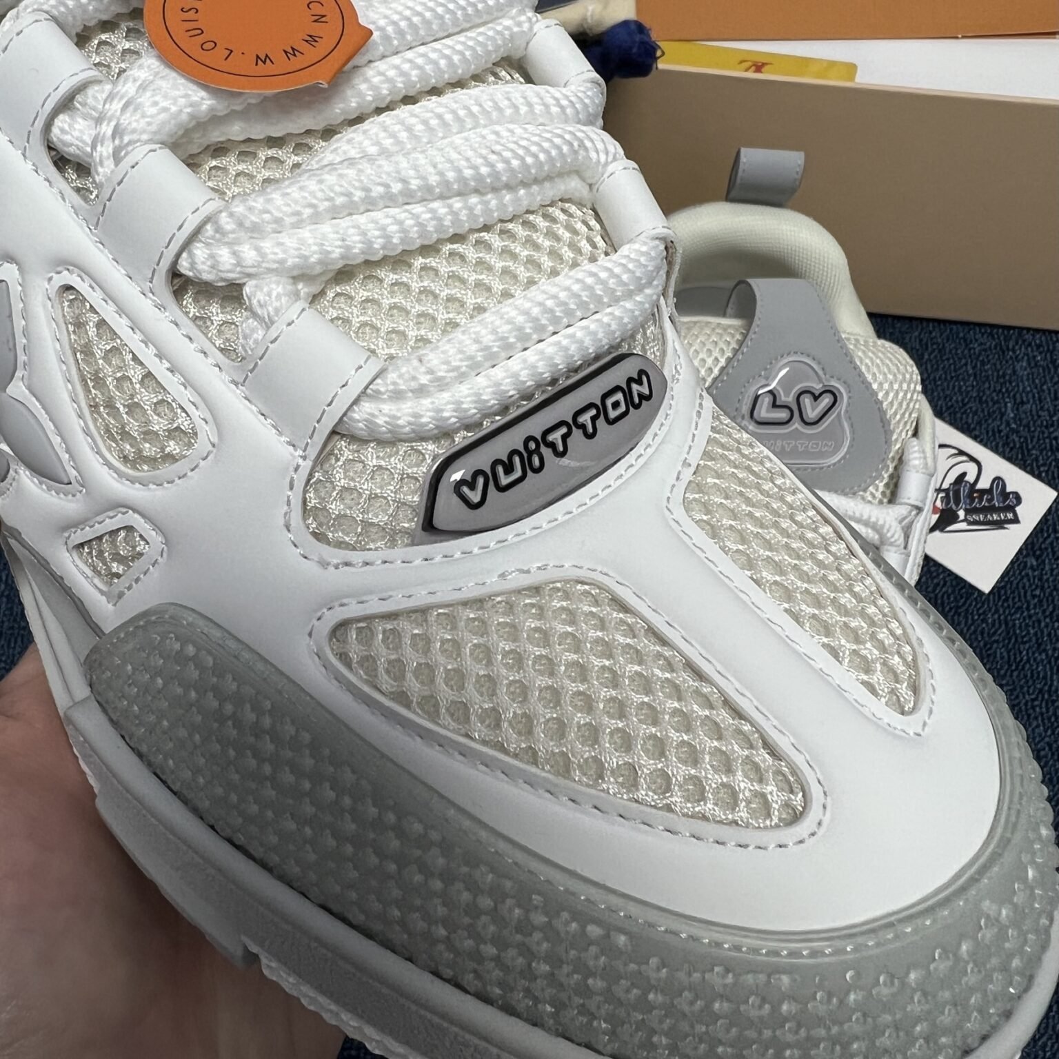 L*uis V*itton L&V Skate Sneaker Grey White - Image 6