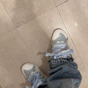 Lanvin Curb Sneaker White Light Blue photo review