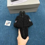Balenciaga Black Furry Slides - Image 5