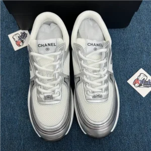 Chanel 23ss Sneakers silver - Image 3