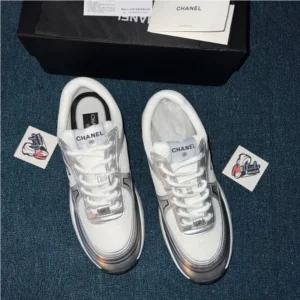 Chanel 23ss Sneakers silver - Image 4