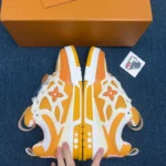 Louis Vuitton LV Skate Sneaker Yellow White - Image 5