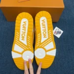Louis Vuitton LV Skate Sneaker Yellow White - Image 4