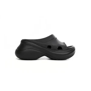 BALENCIAGA Pool Crocs Black 677389 W158E 1000