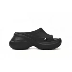 BALENCIAGA Pool Crocs Black 677389 W158E 1000 - Image 2