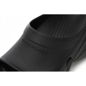 BALENCIAGA Pool Crocs Black 677389 W158E 1000 - Image 7