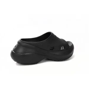 BALENCIAGA Pool Crocs Black 677389 W158E 1000 - Image 5