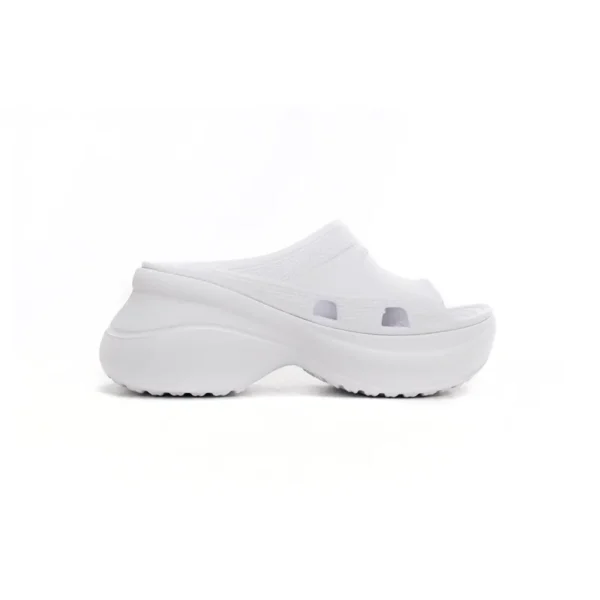 BALENCIAGA Pool Crocs White 677389 W1S8E 9000