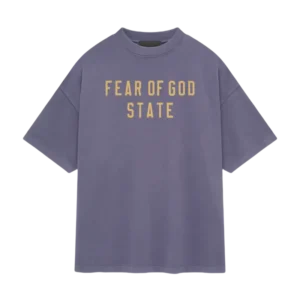 Fear Of God Oversized Logo State T-Shirt in Purple for Men