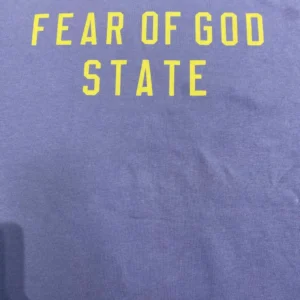 Fear Of God Oversized Logo State T-Shirt in Purple for Men - Image 8
