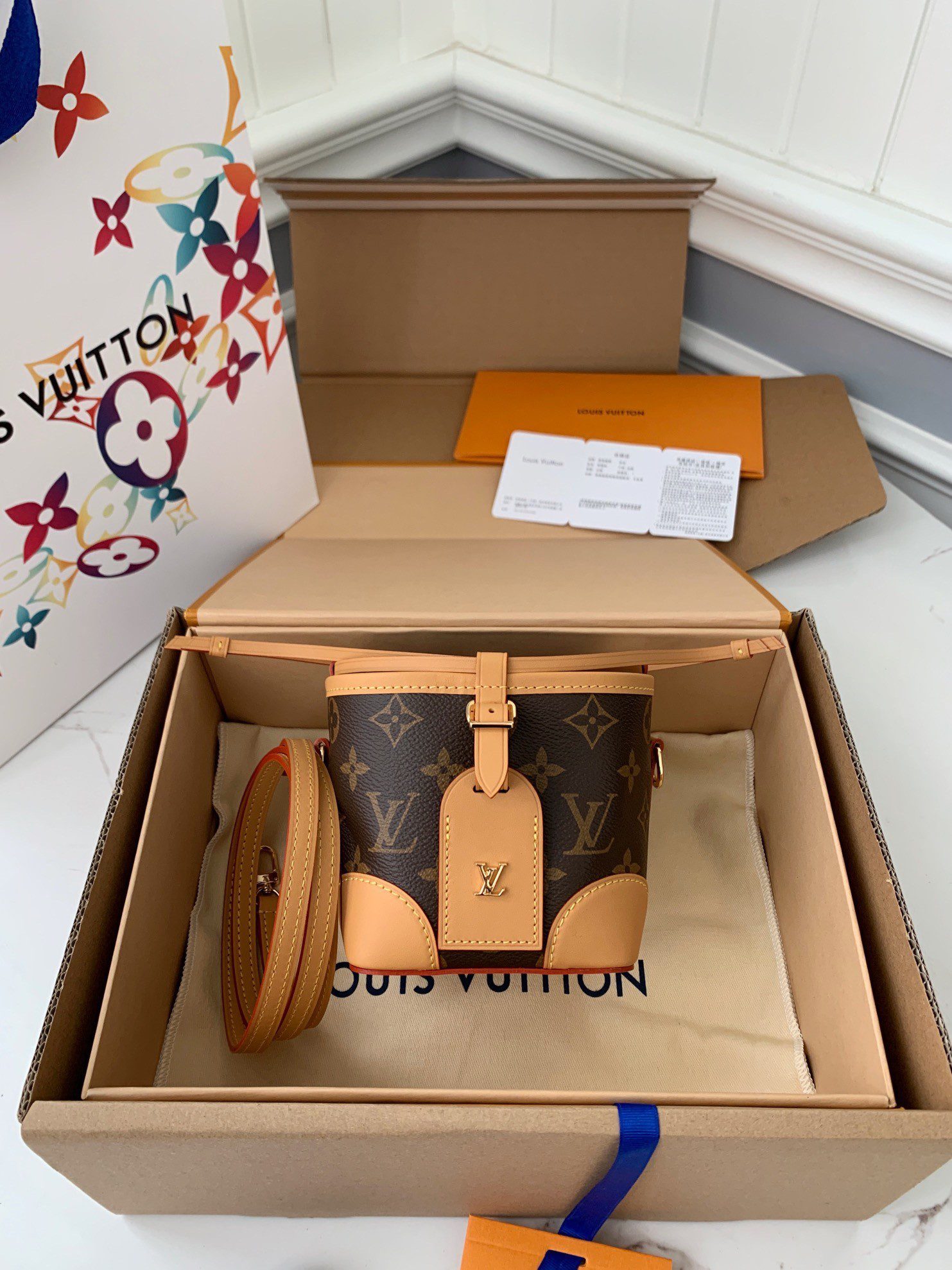 20230313090353167871263341723.jpg LOUIS VUITTON NOE PURSE MINI bucket M5709 Size: 1.5*12*11.5cm - Image 1