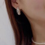 Chanel curved drill earrings - Image 4