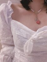 Chanel Double Pendant Heart Necklace - Image 4
