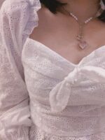 Chanel Double Pendant Heart Necklace - Image 3