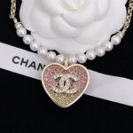 Chanel Large Double Sided Heart Necklace - Image 2