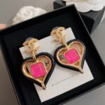 Chanel Heart Stud Earrings - Image 2