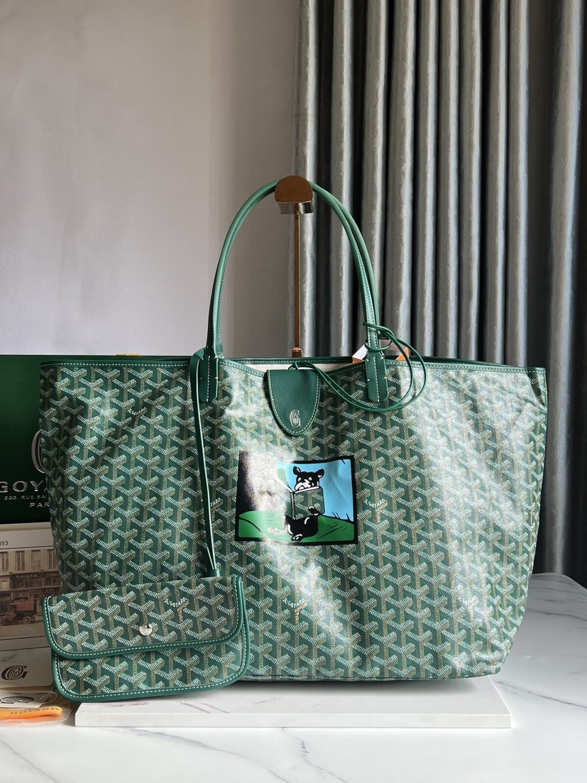 Goyard Saint Louis special painted Dou style shopping bag - Image 1