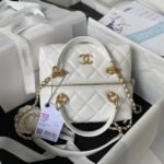 Chanel 23A Premium Handmade Sheepskin Portable Lunch Box Bag AS4201, Top Qualit Size:5.5 - Image 2
