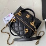 Chanel 23A Premium Handmade Sheepskin Portable Lunch Box Bag AS4201, Top Qualit Size:5.5 - Image 3