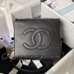 Chanel 23A Premium Handmade Sheepskin Portable Lunch Box Bag AS4201, Top Qualit Size:5.5 - Image 4