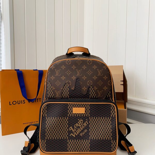 Louis Vuitton x Nigo branded Campus Men's Backpack N40380, Top Qualit Size: * * 13cm