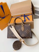 Louis Vuitton's Seasonal New ONTHEGO Horizontal Handbag M46653 Top Qualit Size: * * 10cm - Image 3