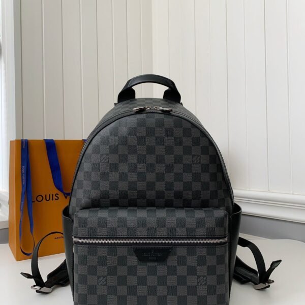 Louis Vuitton 24s New DISCOVERY Small Black Checker Backpack N40514, Top Qualit Size: * * 20c
