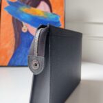 LOUIS VUITTON logo calfskin protective case clutch M30450 - Image 9