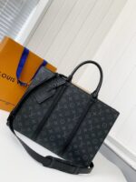 Louis Vuitton's new Sac Plat Horizontal Zipp?? men's black flower briefcase M4516 Size: 31*39*8.5cm - Image 2