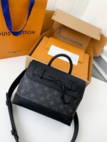 Louis Vuitton's new Sac Plat Horizontal Zipp?? men's black flower briefcase M4516 Size: 31*39*8.5cm - Image 2