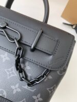 Louis Vuitton's new Sac Plat Horizontal Zipp?? men's black flower briefcase M4516 Size: 31*39*8.5cm - Image 3
