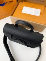 Louis Vuitton's new Sac Plat Horizontal Zipp?? men's black flower briefcase M4516 Size: 31*39*8.5cm - Image 8