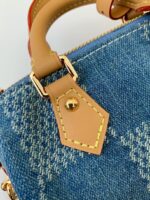 Louis Vuitton The new SPEEDY 18bandouli ??re tannin denim handbag N4068 Size: 18*12*10cm - Image 5