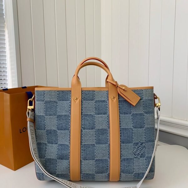 Louis Vuitton New Weekend TOTE tannin jean bag N4070 Size: 43*34*17.5cm