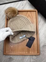 Prada plush ball knitted hat - Image 9