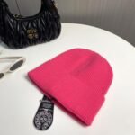 Chrome Hearts Autumn and Winter New Cross Knitted Hat - Image 8